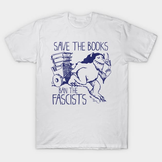 Save the Books T-Shirt by darklordpug